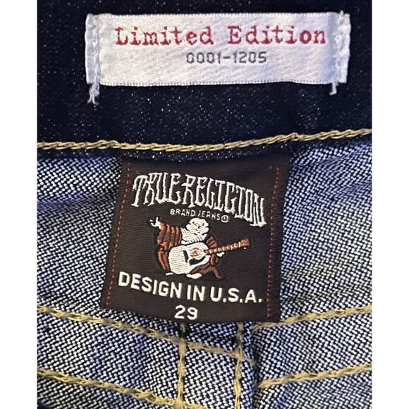 True Religion Low-Rise Straight Cut Limited Edition Jeans 29X30 - Picture 5 of 6